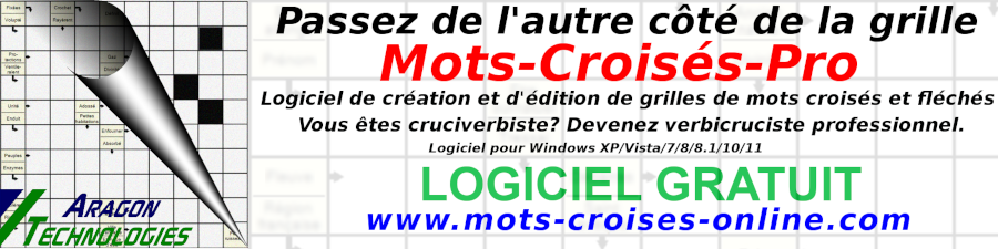 Passez de l'autre côté de la grille avec Mots Croisés Pro logiciel de création de grilles de mots fléchés et croisés