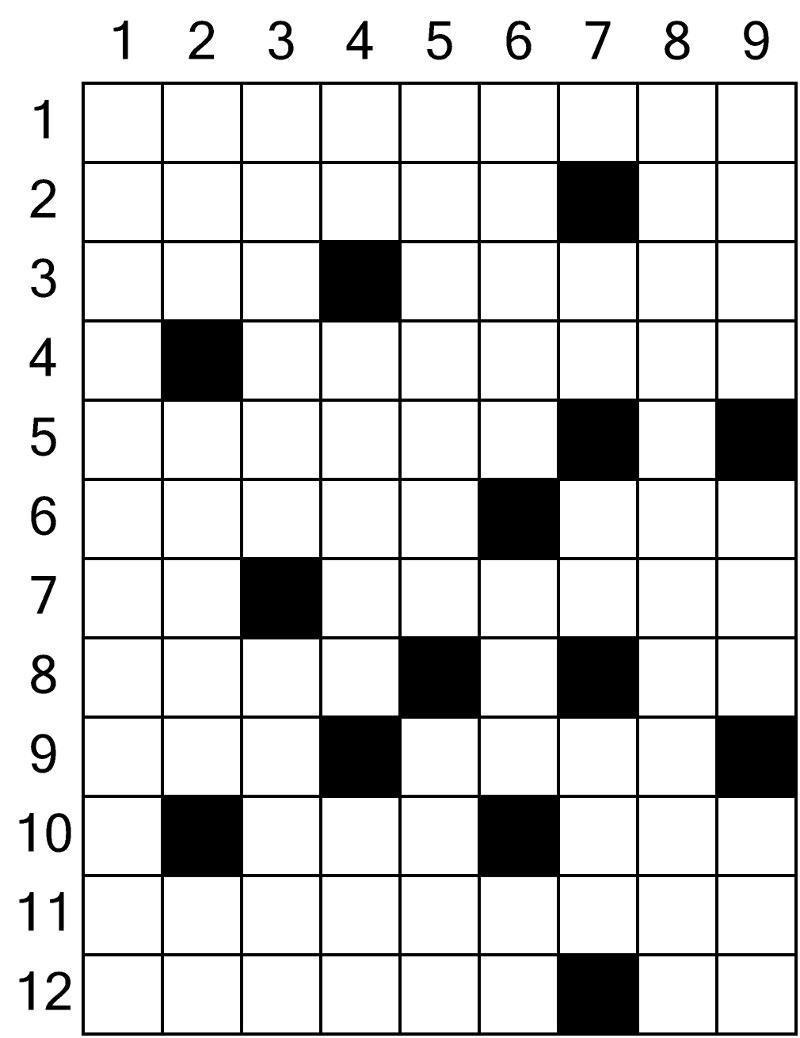 Sommaire des jeux de grilles de mots 
croisés